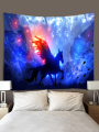 MOQ 50 Tapestry de pared personalizado digital digital 3D