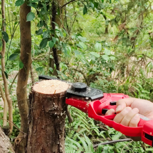 Preço de fábrica de alta qualidade mini elétrica 25V Cadeia de bateria de lítio sem fio serra serra de serra de serra