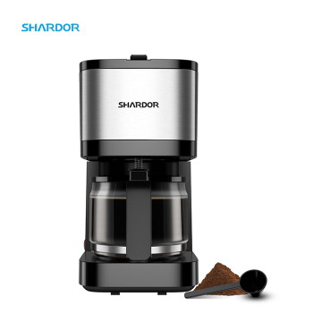 Professional Mini Portable Coffee Maker with 5 Cups Household Automatic Programmable Keep Warm