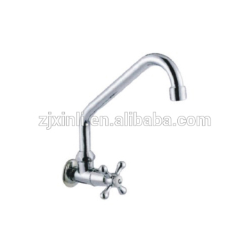 Wall Mount Zinc Water Faucet, Polish and Chrome Finish