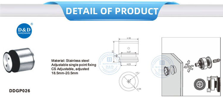glass point fittings