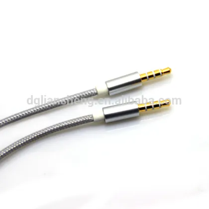 Audio optical fiber cable braided audio cable metal plug