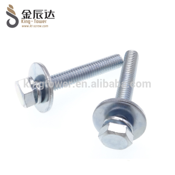 wholesale SEM screw steel hex screw combination screw with spring washer flat washer