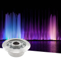 Edelstahl -Brunnen im Spotlight RGB LED Unterwasserlicht