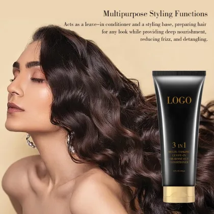Private Label Rescue 3-In-1 Detangler Anti-Breakage Heat Protectant Leave-In Conditioner