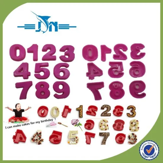 food grade silicone number cake tin pan