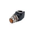 M12 4pin D-code su adattatore ad angolo destro rj45