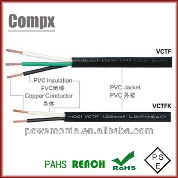 VCTF PSE PVC sheath flexible cable japan pvc cable