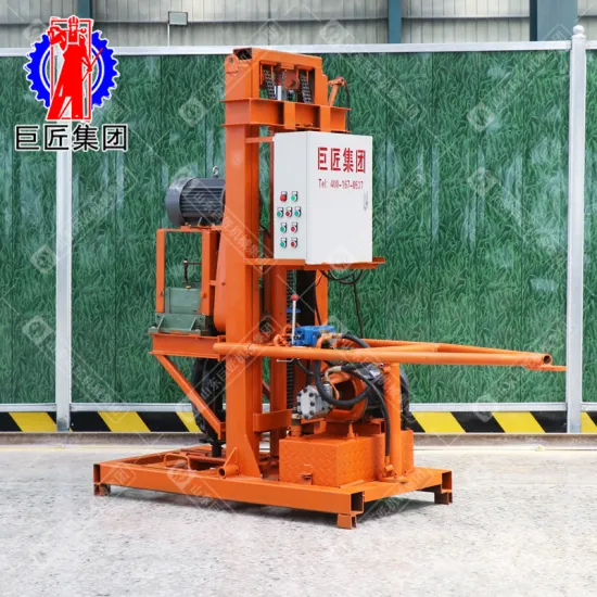 Small wheeled hydraulic well drilling rig
