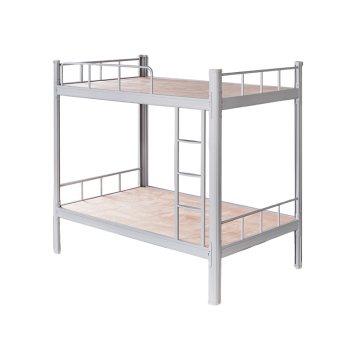 Adults' 2-Tier School-Style Metal Bed Frame Bunk Bed for Sale