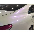 Gloss Pearl White Purple Car Wrap ვინილის