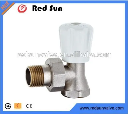 HR5040 brass radiation valve with drain angle chrome