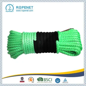 UHMWPE Synthetic Winch Rope with a Hook and Sleeve