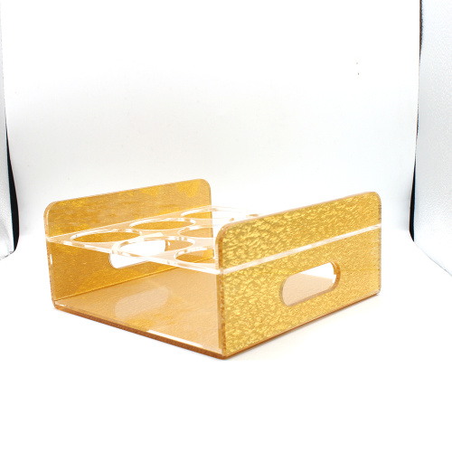 Clear acrylic wine bottle display stand Holder