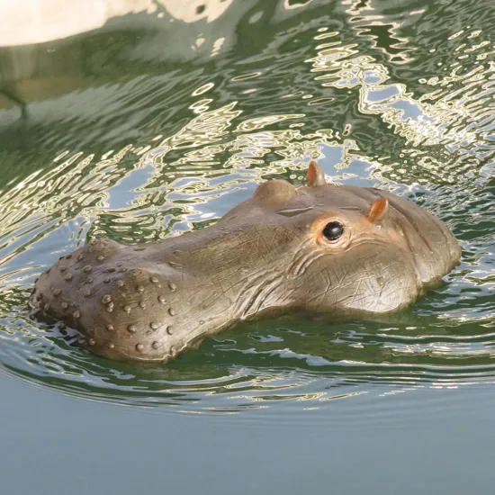 Flytec Cute V305 Simulation Hippo RC Animal Boat: A Unique Toy Gift for Children Enjoying Lakes and Pools