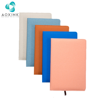 A5 Student Notebook Business PU Blank Leather Notepad