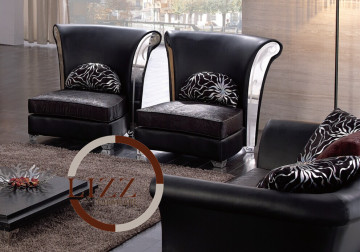 three  seats   leather  sofa