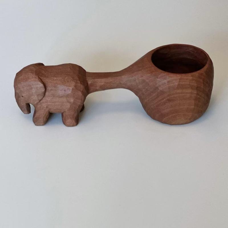 Creative Wooden Tableware Set with Animal Designs