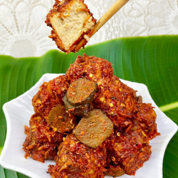 Acar Dadih Tahu Artichoke Yerusalem Pedas Untuk Mie