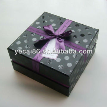 China manufacturer custom mini fancy packaging box , small eco friendly square paper cake box