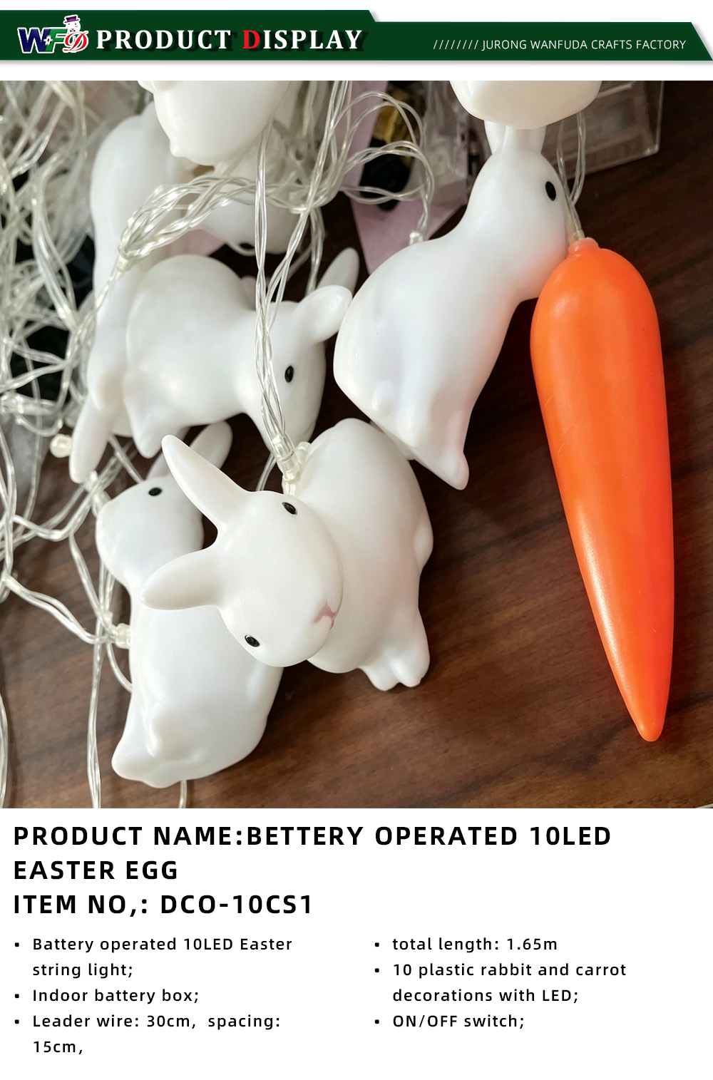5-BETTERY OPERATED 10LED EASTER EGG, ITEM No DCO-10CS1-x