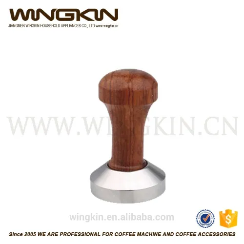 Wooden Handle Capsule Coffee Tamper Coffee Bean Press Handle Tamper ...