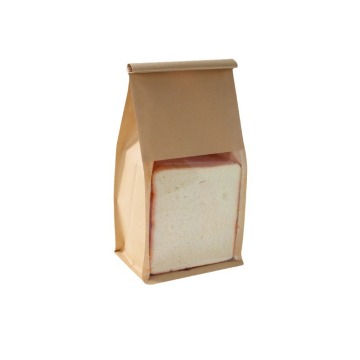 yellow kraft paper baking bread bag