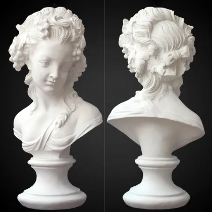 Famous figure statue fiberglass David bust