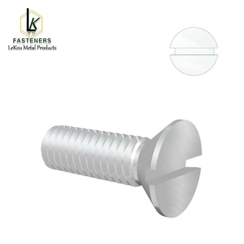 Винты с плоской потайной головкой и шлицем, нержавеющая сталь 82 градуса