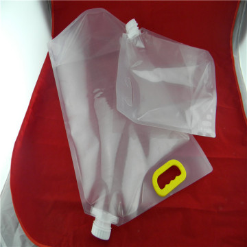 Custom different size transparent stand up spout pouch