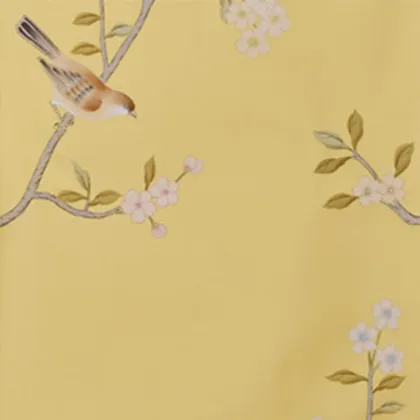 Flower and bird brings a cheerful atmosphere