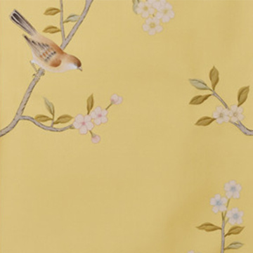 Flower and bird brings a cheerful atmosphere