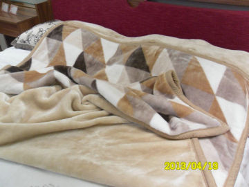 Soft Antistatic Single Bed Blankets Raschel Blanket For Home/hospital