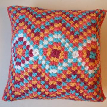 High Quality Cotton Crochet Square Cushion Cover
