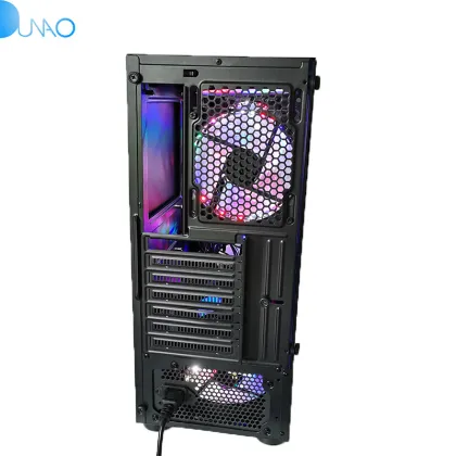 Dunao New ATX PC Case with Tempered Glass, RGB Fan, Gaming Computer Cases Towers