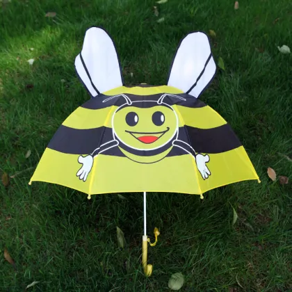 Bee cartoon children umbrella with whistle