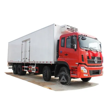 59cbm 8x4 China new dongfeng thermo king 20ft thermo king refrigerator cold chain truck