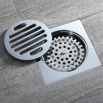 HIDEEP  Chrome Plating Anti-odor Brass Floor Drain