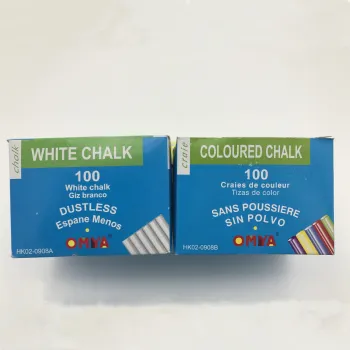School blackboard dustless White Chalk