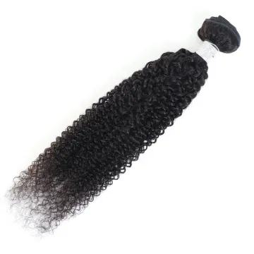 High Quality 10A Kinky Curly Brazilian Human Hair Bundles Natural Color Curly Brazilian Human Hair Extensions For Women 10"-30"