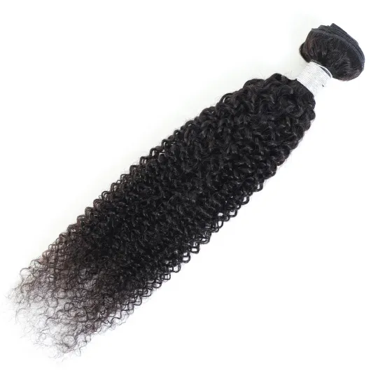 High Quality 10A Kinky Curly Brazilian Human Hair Bundles Natural Color Curly Brazilian Human Hair Extensions For Women 10"-30"