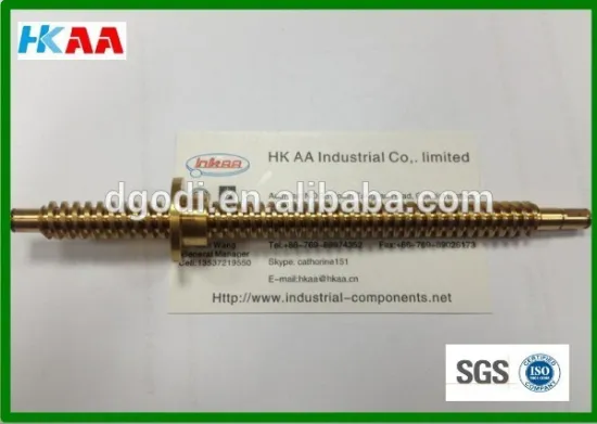 8mm 10mm linear motion guide lead screw with trapezoidal thread and brass nut