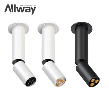 ALLWAY Adjustable Ceiling Surface Mounted LED Downlights: 8W, 10W, and 15W Dimmable Spotlight & Down Light Options