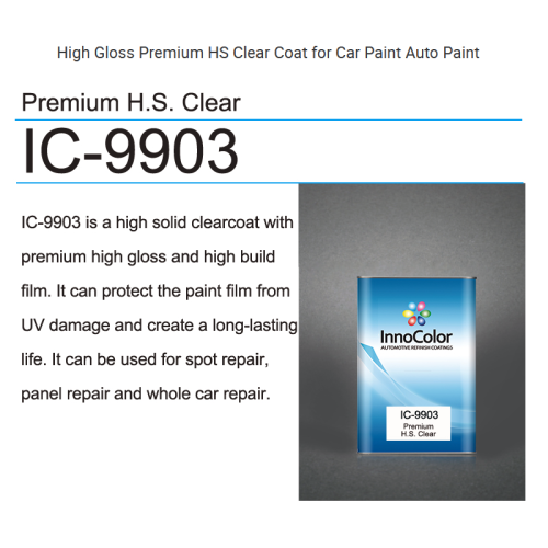 Bestseller High Solid Clearcoat für Autoreparaturlacke