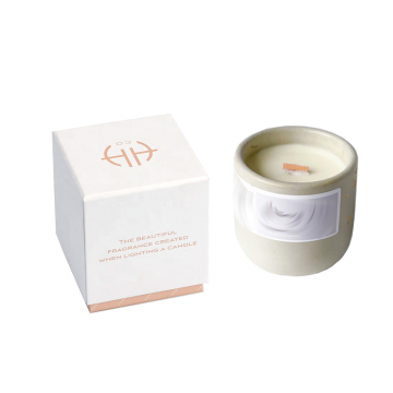 Custom Luxury Candle Packaging: Matt Laminated Rigid Boxes with Logo