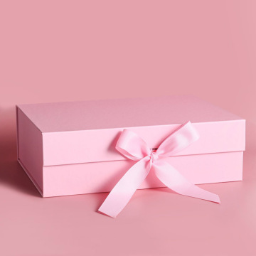 Recyclable Luxury Custom Pink and Black Cardboard Gift Boxes for Underwear with Magnetic Closure