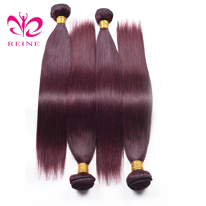 2019 big sales 8A Grade Unprocessed Indian Human Hair dak red T color Straight Hair Weft with wholesale price