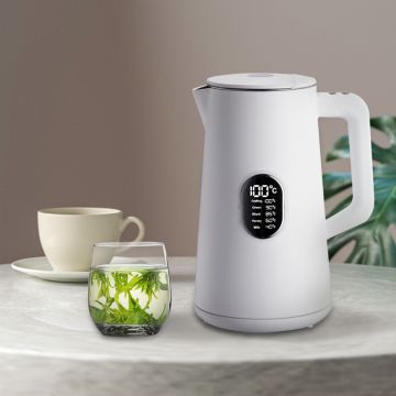 Smart Electric Kettle: 1500W, 1.5L Capacity with Temperature Control, Keep Warm Function, and LED Display