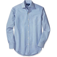 ဂန္ထဝင် Fit Stripe အင်္ဂလန်စတိုင် Tuxedo ရှပ်အင်္ကျီ