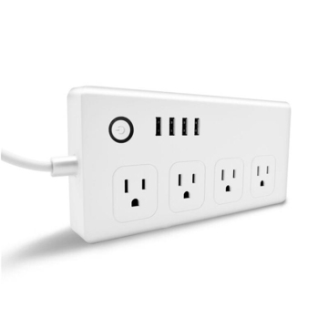 Chaoran Smart House Automation Prise WiFi USA Prise WiFi 4 Extension de multiprise USB TUYA